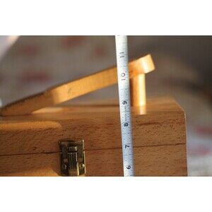 Vintage Wooden Shoe Valet / Shoe Shine Box with Used Supplies